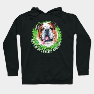 One Lucky English Bulldog Funny St. Patrick Dog Hoodie